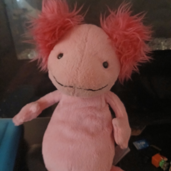 Jelly Cats Other - Pink Plush Doll with Fluffy Hair